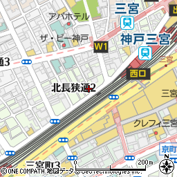NEO鉄板焼バル 横山もじお 三ノ宮店周辺の地図