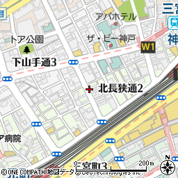 神戸牛・個室焼肉 大長今－techangum－ 三宮トアロード店周辺の地図