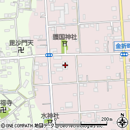 静岡県浜松市中央区金折町205周辺の地図
