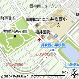 兵庫県神戸市西区井吹台西町周辺の地図