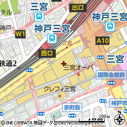 全労済　共済ショップ三宮店周辺の地図