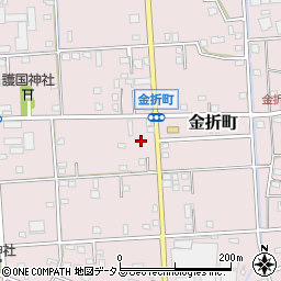 静岡県浜松市中央区金折町394周辺の地図