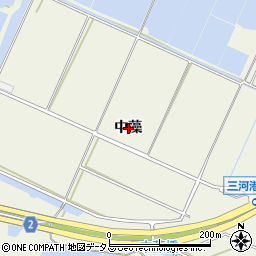 愛知県豊橋市杉山町中藻周辺の地図