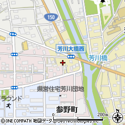静岡県浜松市中央区芳川町31周辺の地図
