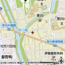 静岡県浜松市中央区芳川町114周辺の地図