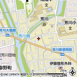 静岡県浜松市中央区芳川町121周辺の地図