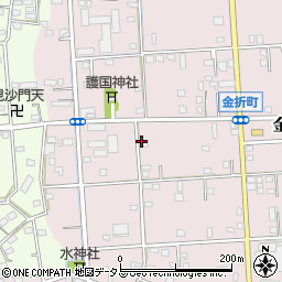 静岡県浜松市中央区金折町380周辺の地図