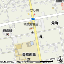 愛知県豊橋市南大清水町元町337周辺の地図