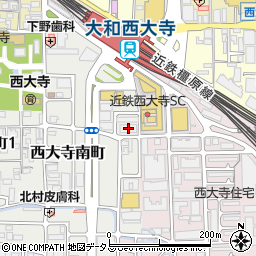 介護付有料老人ホームらくじ苑大和西大寺周辺の地図