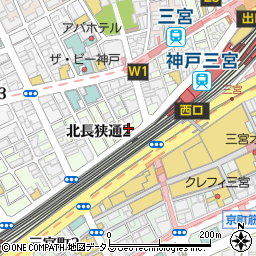 神戸灘八 本店周辺の地図