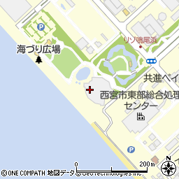 西宮市立スポーツ施設鳴尾浜臨海公園南地区公園事務所周辺の地図
