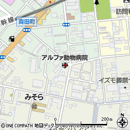 静岡県浜松市中央区森田町145周辺の地図