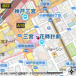 神戸国際会館内郵便局 ＡＴＭ周辺の地図
