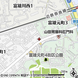西奈良総合司法書士事務所周辺の地図