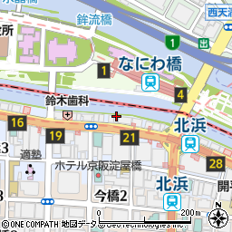大阪府大阪市中央区北浜2丁目1周辺の地図