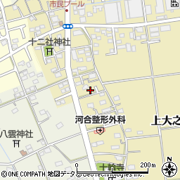 静岡県磐田市上大之郷490周辺の地図
