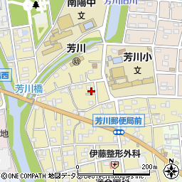 静岡県浜松市中央区芳川町172周辺の地図