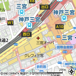 駿河屋神戸三宮　１号店周辺の地図