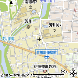 静岡県浜松市中央区芳川町167周辺の地図