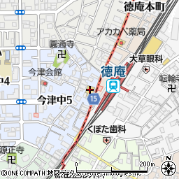 １００円ショップシルク徳庵店周辺の地図