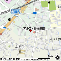 静岡県浜松市中央区森田町151周辺の地図