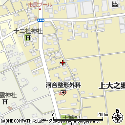静岡県磐田市上大之郷494周辺の地図