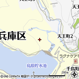 兵庫県神戸市兵庫区烏原町青周辺の地図