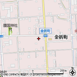 静岡県浜松市中央区金折町391周辺の地図