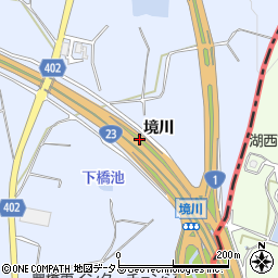愛知県豊橋市東細谷町境川周辺の地図