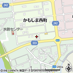 島根県益田市かもしま西町8-18周辺の地図