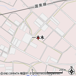 愛知県豊橋市老津町一本木周辺の地図