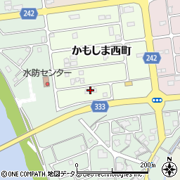 島根県益田市かもしま西町8-9周辺の地図