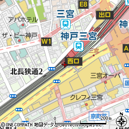 兵庫県神戸市中央区北長狭通1丁目31周辺の地図