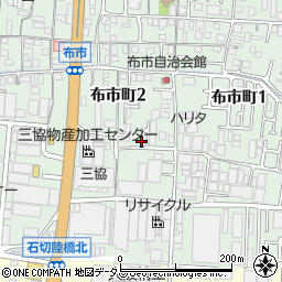 東大阪福音教会周辺の地図
