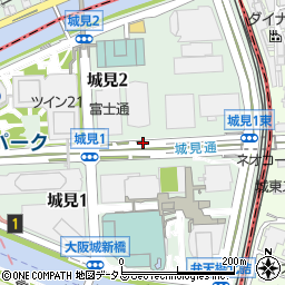 大阪府大阪市中央区城見周辺の地図