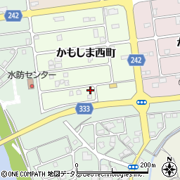 島根県益田市かもしま西町8-14周辺の地図