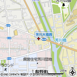 静岡県浜松市中央区芳川町17周辺の地図