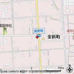 静岡県浜松市中央区金折町396周辺の地図