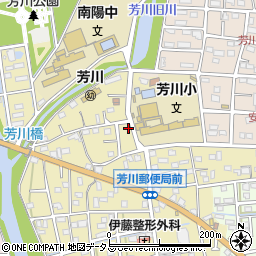 静岡県浜松市中央区芳川町168周辺の地図