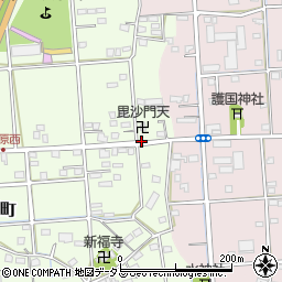 びしゃ門寺周辺の地図