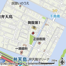第一弁天島公民館周辺の地図