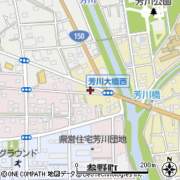 静岡県浜松市中央区芳川町20周辺の地図