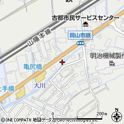 岡山県岡山市東区鉄412周辺の地図