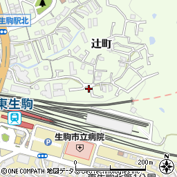 奈良県生駒市辻町995-67周辺の地図