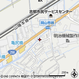 岡山県岡山市東区鉄293周辺の地図