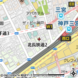 神戸ステーキ 神戸牛 有機野菜 志ん周辺の地図