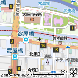 株式会社岩手日報社　大阪支社周辺の地図