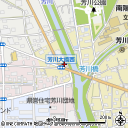 静岡県浜松市中央区芳川町43周辺の地図