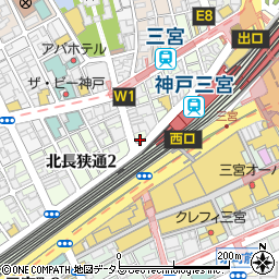 茜屋珈琲店 神戸三宮周辺の地図