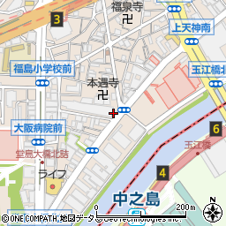 大阪ダイハツ販売福島店周辺の地図